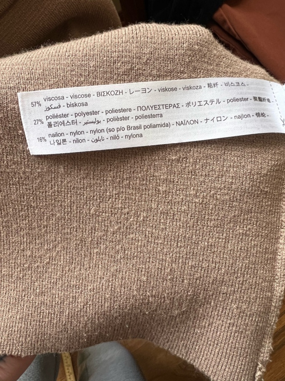 Zara Belted Knit Cardigan L Brown Taupe Minimalist Capsule Layering - Picture 11 of 11